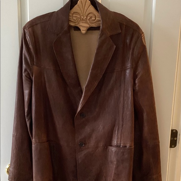 ANDREW MARC Waxed Leather Jacket - Picture 3 of 10